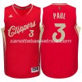 maglia chris paul #3 los angeles clippers natale 2015 rosso