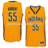 maglia roy hibbert #55 indiana pacers 2014-2015 giallo