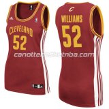 canotta basket donna mo williams #52 cleveland cavaliers rosso