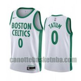 Maglia Uomo basket Boston Celtics Bianco Jayson Tatum 0 2020-21 City Edition
