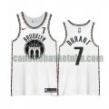 Maglia Uomo basket Brooklyn Nets Bianco Kevin Durant 7 2020-21 City Edition