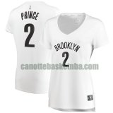 canotta Donna basket Brooklyn Nets Bianco Taurean Prince 2 association edition