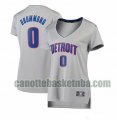 canotta Donna basket Detroit Pistons Grigio Andre Drummond 0 Dichiarazione Edition
