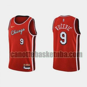 canotta Uomo basket Chicago Bulls Rosso VUCEVIC 9 2022 City Edition 75th Anniversary Edition