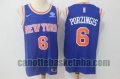 canotta Uomo basket New York Knicks Blu Kristaps Porzingis 6