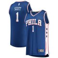 canotta Uomo basket Philadelphia 76ers Blu Mike Scott 1 Icon Edition