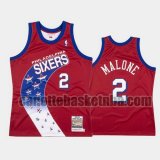 canotta Uomo basket Philadelphia 76ers Rosso Moses Malone 2 1993-94 Hardwood Classico Authentic