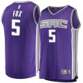 canotta Uomo basket Sacramento Kings Porpora De'Aaron Fox 5 Icon Edition