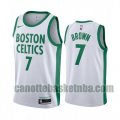 Maglia Uomo basket Boston Celtics Bianco Jaylen Brown 7 2020-21 City Edition