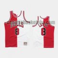 Maglia Uomo basket Chicago Bulls Rosso Zach Lavine 8 1997-98 Diviso Two-Tone