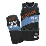 Maglia Uomo basket Cleveland Cavaliers Nero Lebron James 23 Dichiarazione stagione 2020-21
