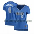 canotta Donna basket Dallas Mavericks Blu Kristaps Porzingis 6 icon edition