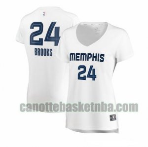 canotta Donna basket Memphis Grizzlies Bianco Dillon Brooks 24 association edition