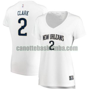 canotta Donna basket New Orleans Pelicans Bianco Ian Clark 2 association edition