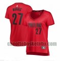 canotta Donna basket Portland Trail Blazers Rosso Jusuf Nurkic 27 Dichiarazione Edition