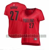 canotta Donna basket Portland Trail Blazers Rosso Jusuf Nurkic 27 Dichiarazione Edition