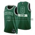 canotta Uomo basket Boston Celtics Verde TATUM 0 2022 City Edition 75th Anniversary Edition