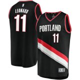 canotta Uomo basket Portland Trail Blazers Nero Meyers Leonard 11 Icon Edition