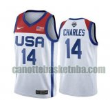 canotta Uomo basket USA 2020 bianca Tina Charles 14 USA Olimpicos 2020