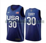 canotta Uomo basket USA 2020 blu Stephen Curry 30 USA Olimpicos 2020