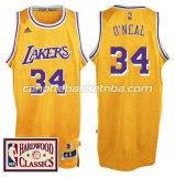 canotta shaquille o'neal 34 los angeles lakers 2016 2017 giallo