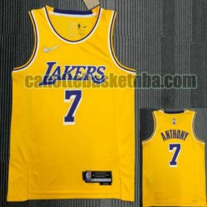 canotta poco prezzo Uomo basket Los Angeles Lakers Giallo ANTHONY 7 21-22 75° anniversario