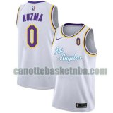 Maglia Uomo basket Los Angeles Lakers Bianco Kyle Kuzma 0 2020-21 City Edition