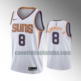 Maglia Uomo basket Phoenix Suns bianca Frank Kaminsky Iii 8 Dichiarazione stagione 2020-21