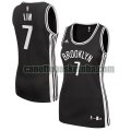 canotta Donna basket Brooklyn Nets Nero Jeremy Lin 7 Réplica