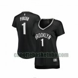 canotta Donna basket Brooklyn Nets Nero Theo Pinson 1 icon edition