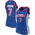 canotta Donna basket Detroit Pistons Blu Stanley Johnson 7 Réplica