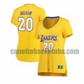 canotta Donna basket Los Angeles Lakers Giallo Andre Ingram 20 icon edition