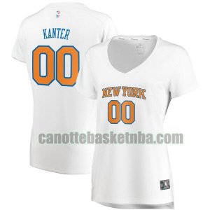 canotta Donna basket New York Knicks Bianco Enes Kanter 0 association edition