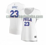 canotta Donna basket Philadelphia 76ers Bianco Trey Burke 23 association edition