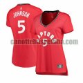 canotta Donna basket Toronto Raptors Rosso Stanley Johnson 5 icon edition