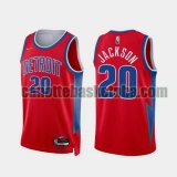 canotta Uomo basket Detroit Pistons Rosso JACKSON 20 2022 City Edition 75th Anniversary Edition
