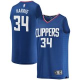 canotta Uomo basket Los Angeles Clippers Blu Tobias Harris 34 Icon Edition