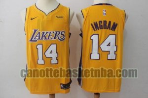 canotta Uomo basket Los Angeles Lakers Giallo Brandon Ingram 14 Pallacanestro