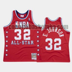 canotta Uomo basket Los Angeles Lakers Rosso Magic Johnson 32 All Star 1988