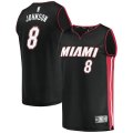 canotta Uomo basket Miami Heat Nero Tyler Johnson 8 Icon Edition