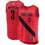 canotta Uomo basket Portland Trail Blazers Rosso C.J. McCollum 3 Dichiarazione Edition