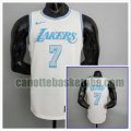 canotta poco prezzo Uomo basket Los Angeles Lakers bianco Anthony 7 2021 Retro