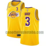 Maglia Uomo basket Los Angeles Lakers Giallo Anthony Davis 3 2021 City Edition