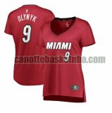 canotta Donna basket Miami Heat Rosso Kelly Olynyk 9 Dichiarazione Edition