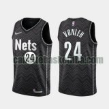 canotta Uomo basket Brooklyn Nets Nero Noah Vonleh 24 2020-21 Earned Edition
