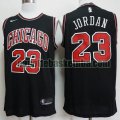 canotta Uomo basket Chicago Bulls Nero Michael Jordan 23 Pallacanestro a buon mercato