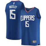 canotta Uomo basket Los Angeles Clippers Blu Johnathan Motley 15 Icon Edition