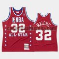 canotta Uomo basket Utah Jazz Rosso Karl Malone 32 All Star 1988