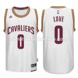 maglia kevin love #0 cleveland cavaliers 2014-2015 bianca