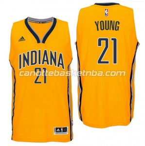 canotta indiana pacers 2016 con thaddeus young 21 giallo